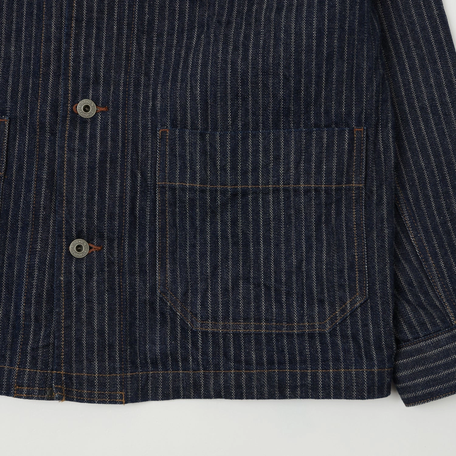 ONI Denim 03101-HJS 12oz Drop Needle Coverall Jacket - One Wash