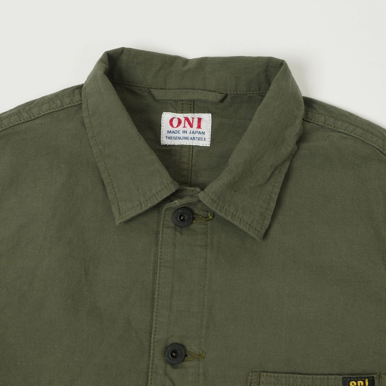 ONI Denim 03500-8GG 8oz 'Beta Chambray' Coverall Jacket - Green Grey