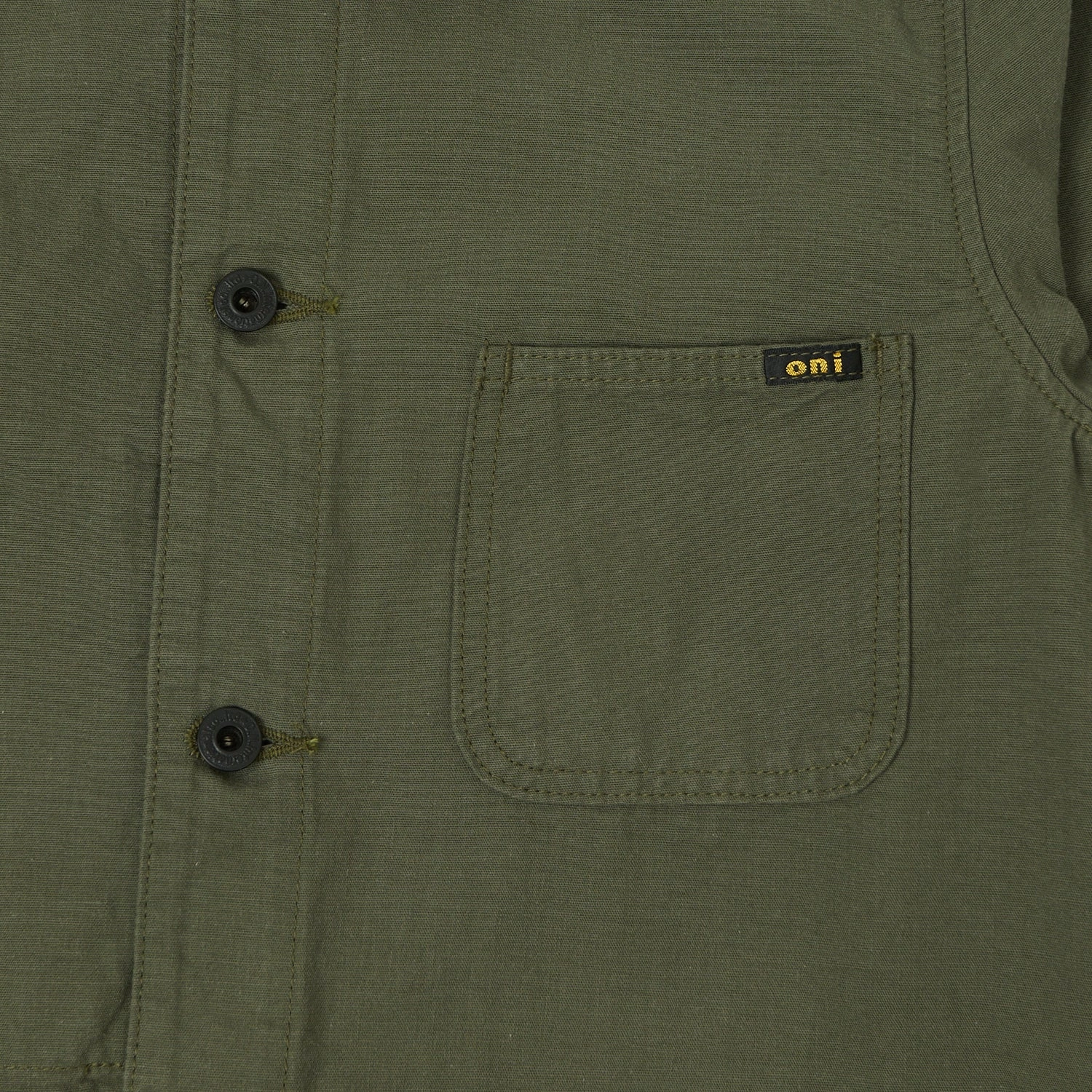 ONI Denim 03500-8GG 8oz 'Beta Chambray' Coverall Jacket - Green Grey