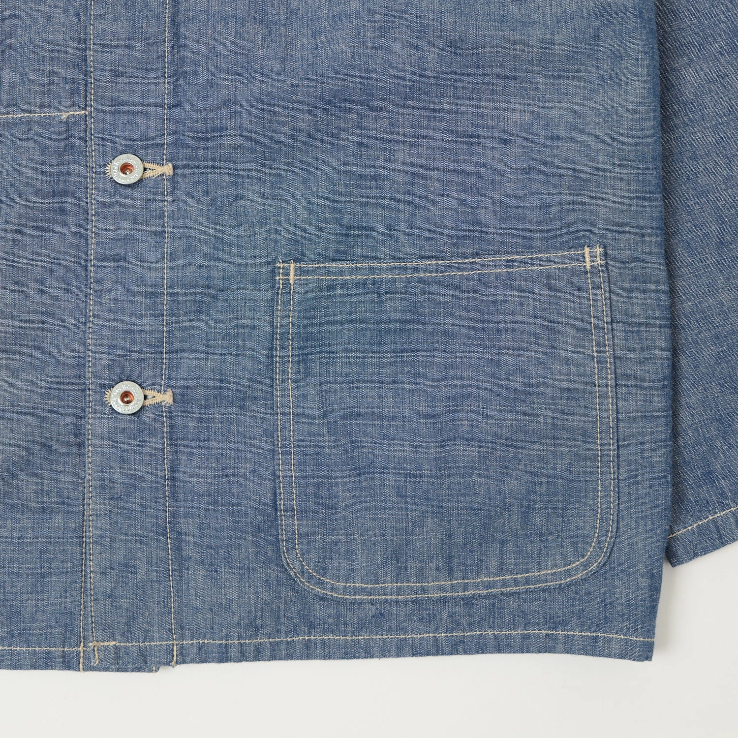 ONI Denim 03500-HCSV 8oz Chambray Coverall Jacket - Blue