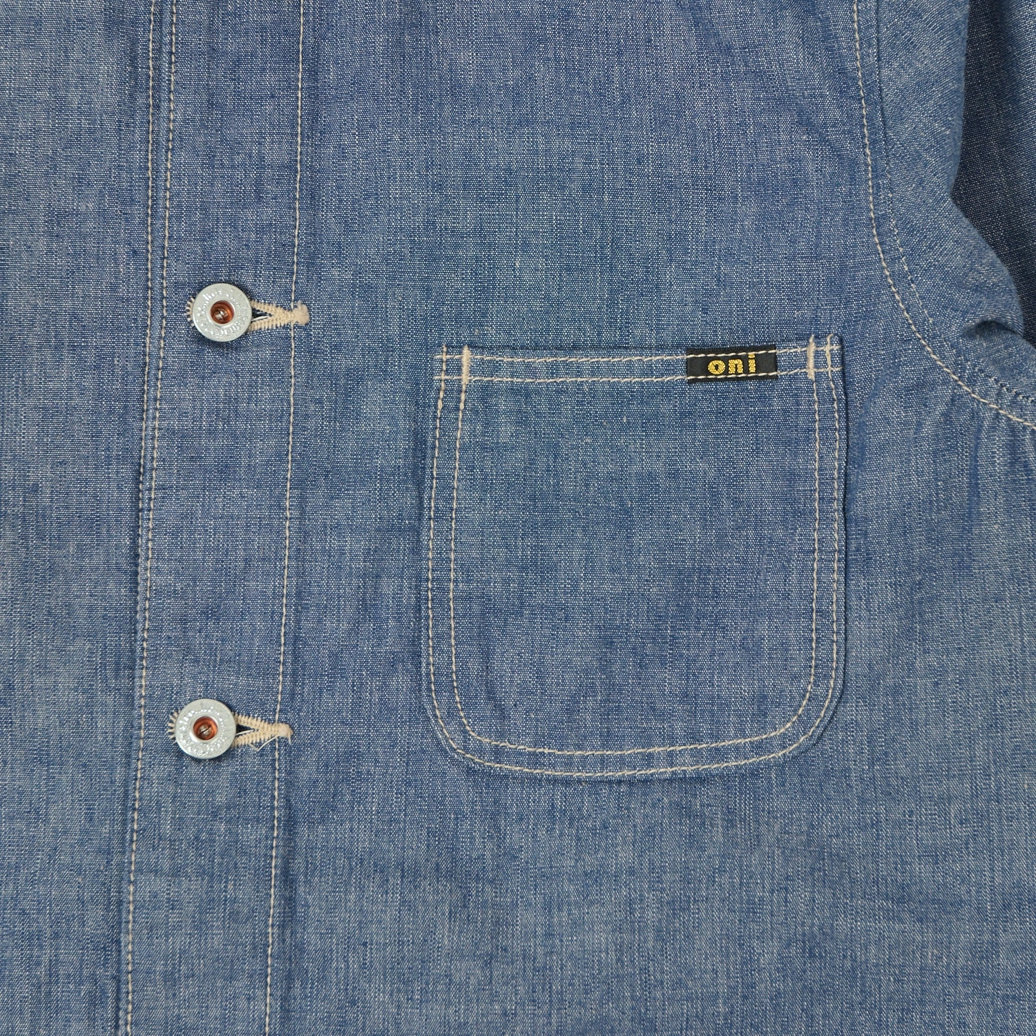 ONI Denim 03500-HCSV 8oz Chambray Coverall Jacket - Blue