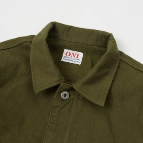 ONI Denim 03501-DKOLSF Sulfur Coverall Jacket - Dark Olive ONI Denim 03501-DKOLSF Sulfur Coverall Jacket - Dark Olive