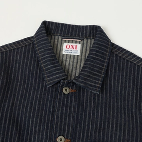 ONI Denim 03501-HJS 12oz Drop Needle Coverall Jacket - One Wash ONI Denim 03501-HJS 12oz Drop Needle Coverall Jacket - One Wash