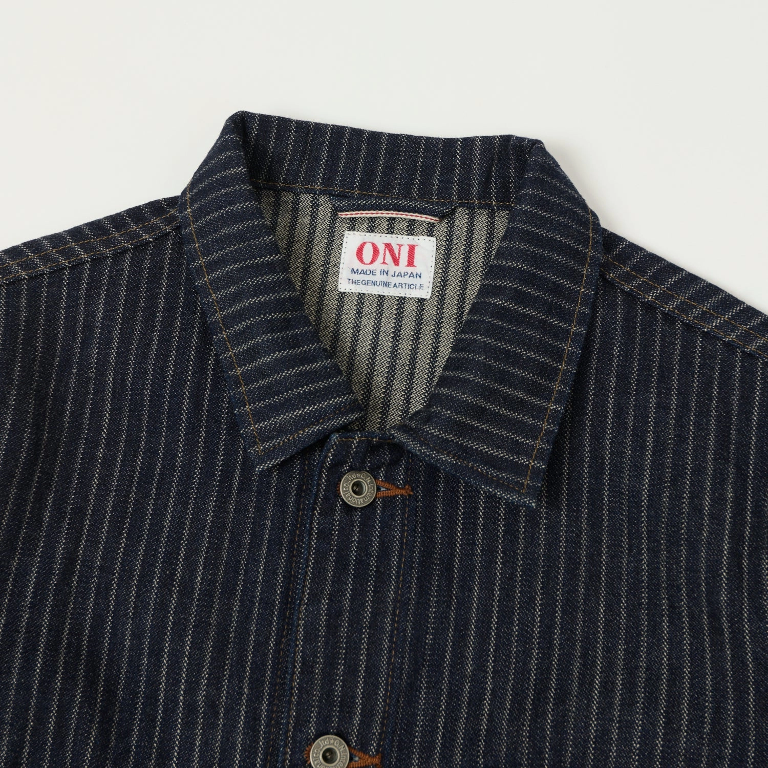 ONI Denim 03501-HJS 12oz Drop Needle Coverall Jacket - One Wash