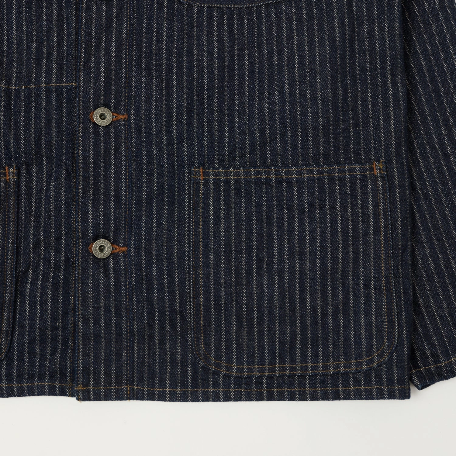 ONI Denim 03501-HJS 12oz Drop Needle Coverall Jacket - One Wash