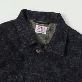 ONI Denim 03502-Kasuri 17oz Coverall Jacket - Rinsed