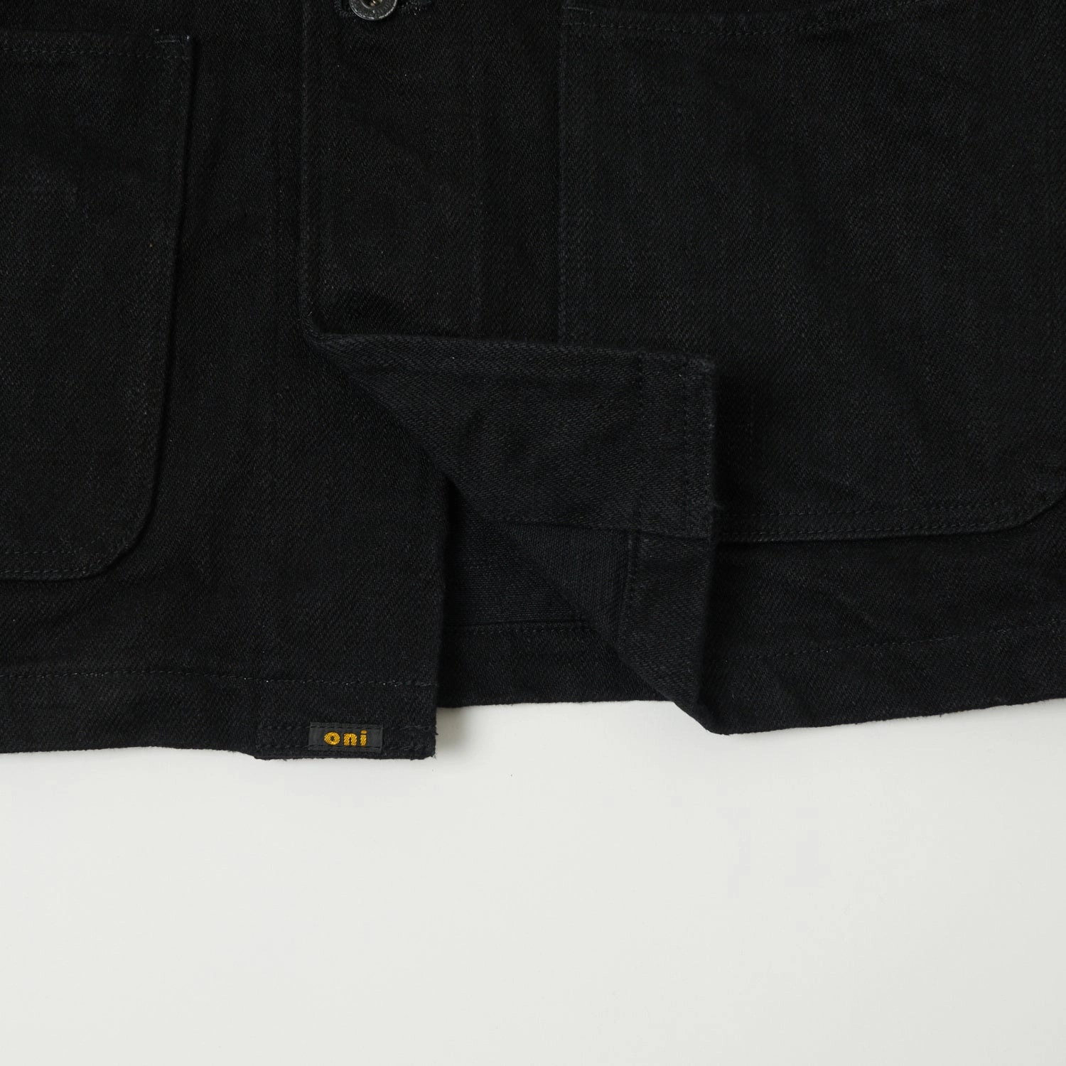 ONI Denim 03502ZR-BKBK 'Secret Denim' Coverall Jacket - Rinsed - Black