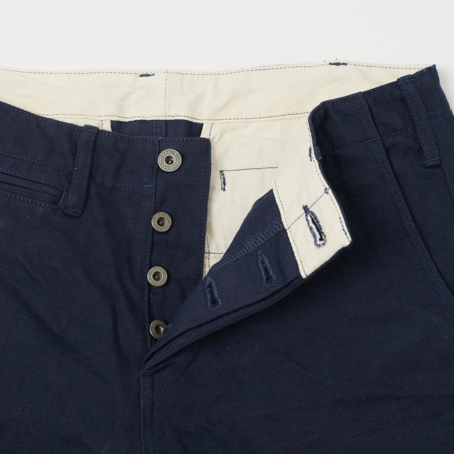 ONI Denim 727FR 12oz French Navy Sulfur Slim Straight Chino - Rinsed