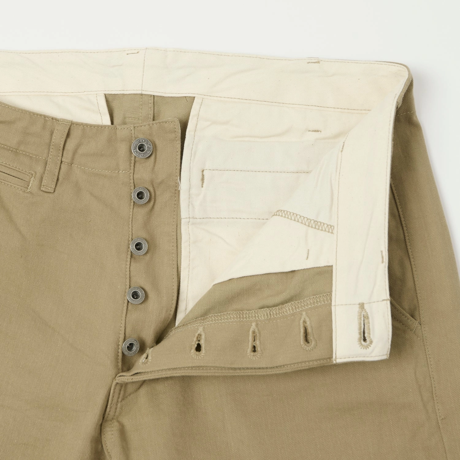 ONI Denim 737-SVC-KHB 9.5oz Selvedge Chino - Beige