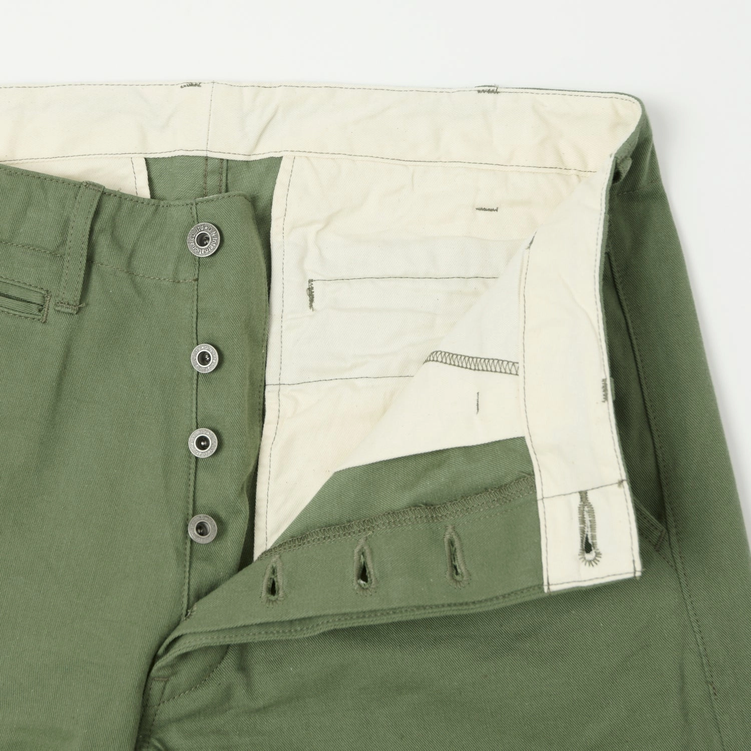 ONI Denim 737-SVC-LOL 9.5oz Selvedge Chino - Light Olive