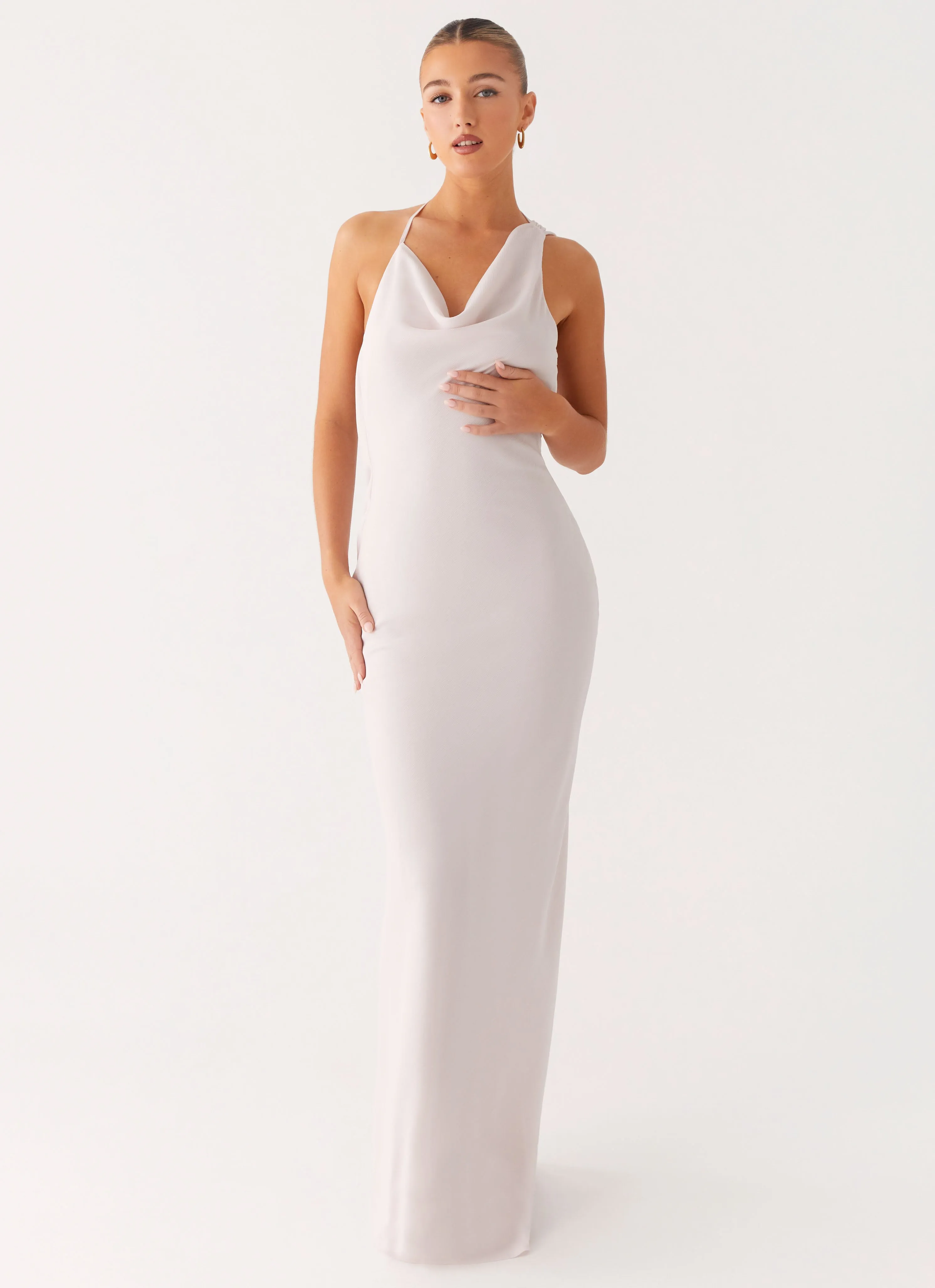 Fall Foliage Opal Glow Maxi Dress - Off White