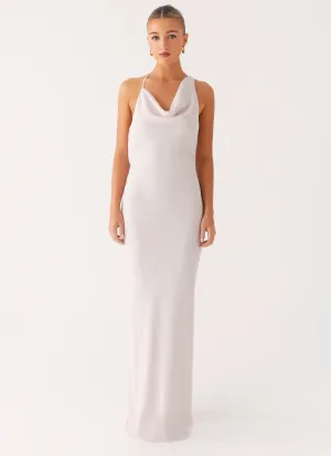 Opal Glow Maxi Dress - Off White All Day Comfort Tech Moisture wicking
