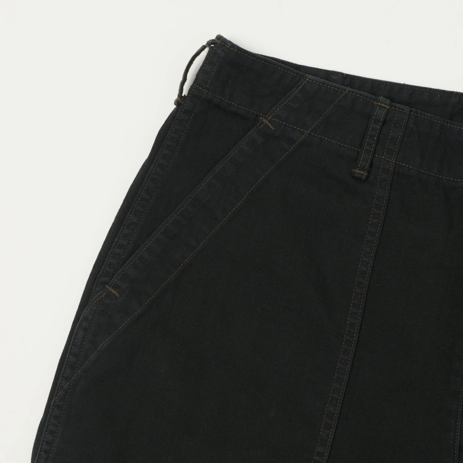 orSlow Herringbone Twill Lightweight Fatigue Pants - Black