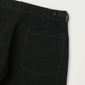 orSlow Herringbone Twill Lightweight Fatigue Pants - Black