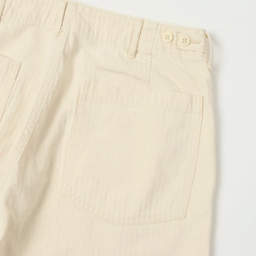 orSlow Herringbone Twill Lightweight Fatigue Pants - Ecru orSlow Herringbone Twill Lightweight Fatigue Pants - Ecru