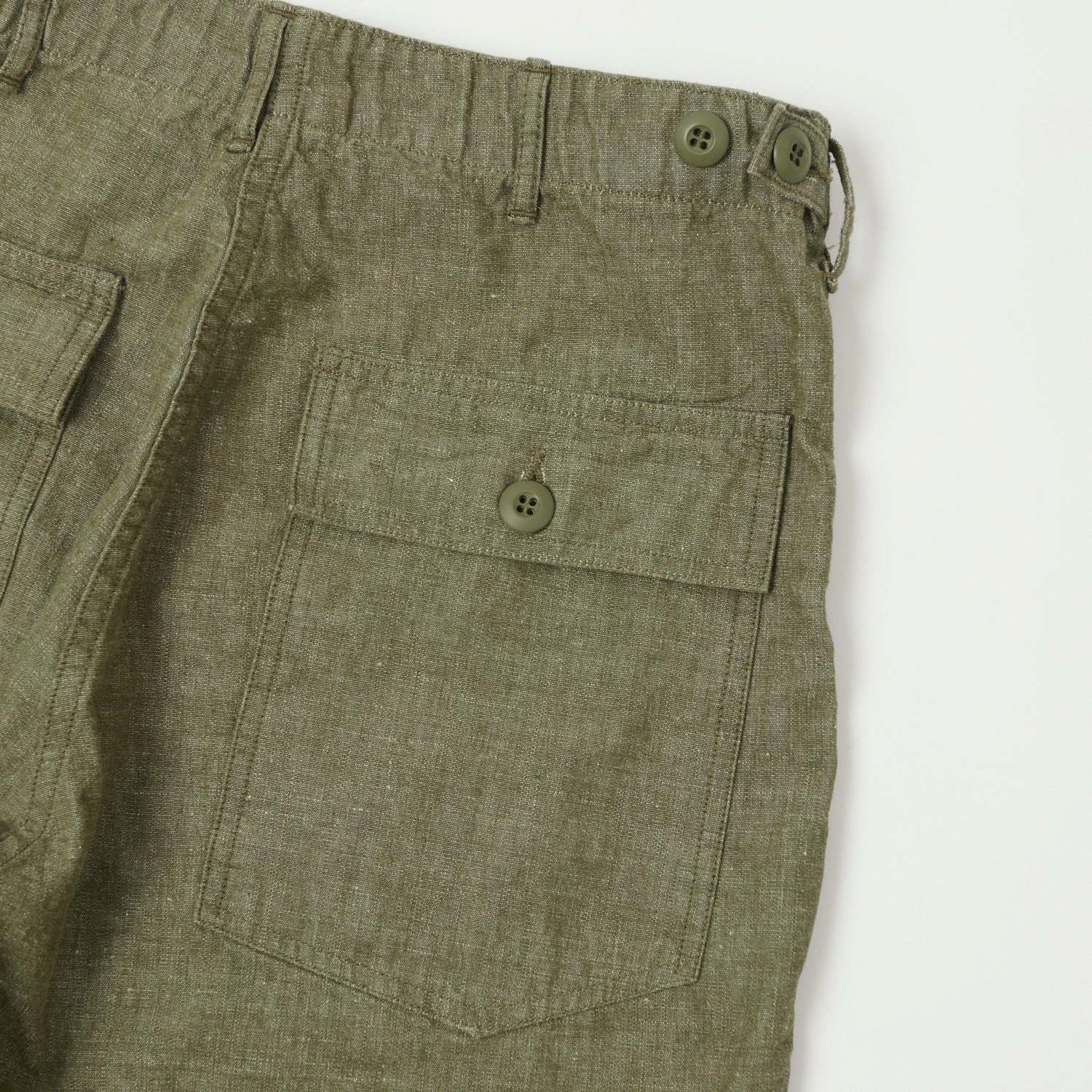 orSlow U.S. Army Chambray Fatigue Pants - Dusty Olive