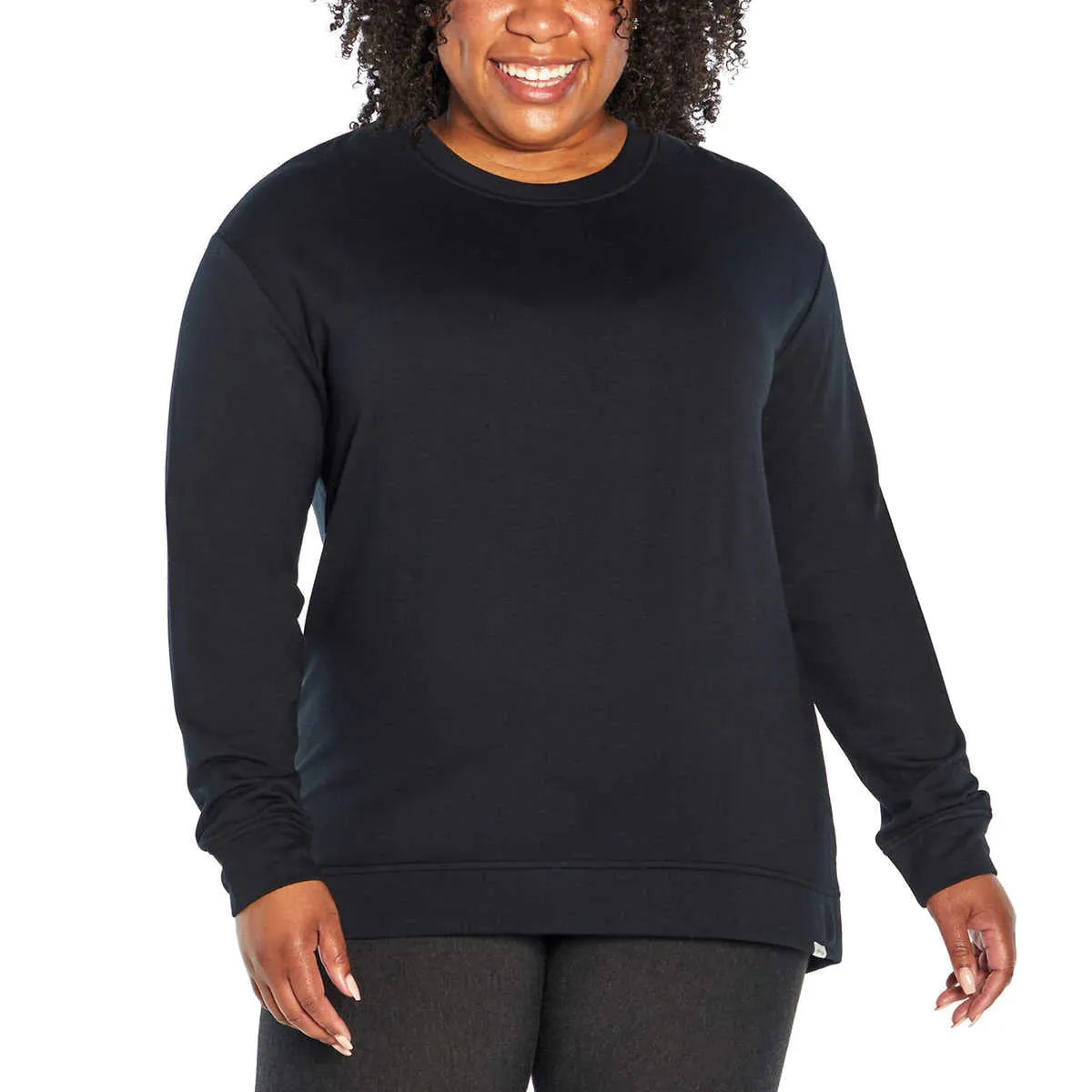 Orvis Women's Relaxed Fit Crewneck Tunic Length Pullover Top