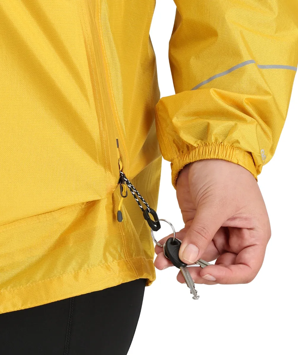 Outdoor Research Helium Women's Plus Size Rain Jacket Saffron sizes 2X - 3X