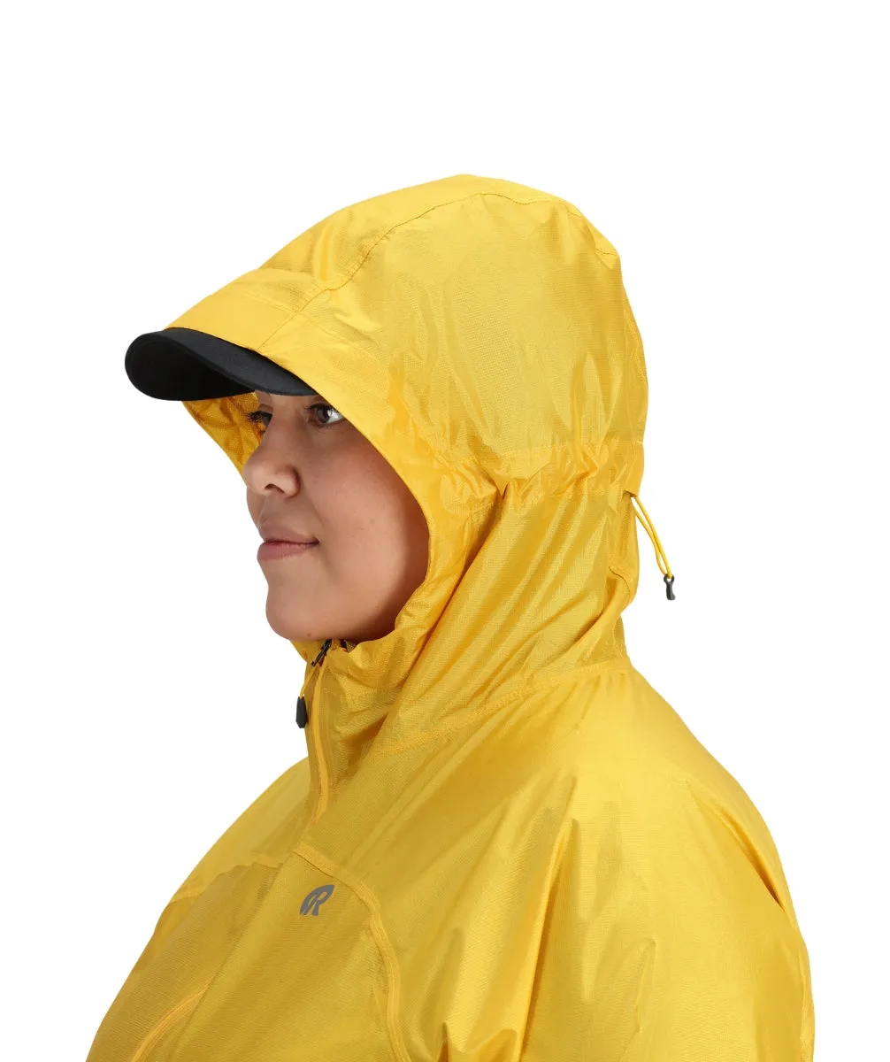 Outdoor Research Helium Women's Plus Size Rain Jacket Saffron sizes 2X - 3X