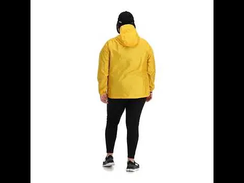 Outdoor Research Helium Women's Plus Size Rain Jacket Saffron sizes 2X - 3X