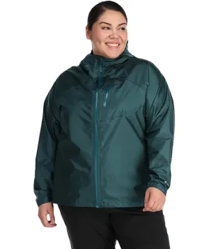 Outdoor Research Helium Women's Plus Size Rain Jacket Treeline sizes 1X - 4X