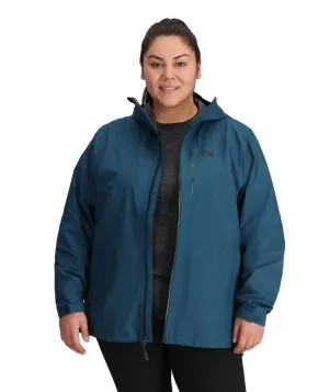 Outdoor Research Women’s Aspire II Goretex Rain Shell Jacket Harbor sizes 2X & 4X