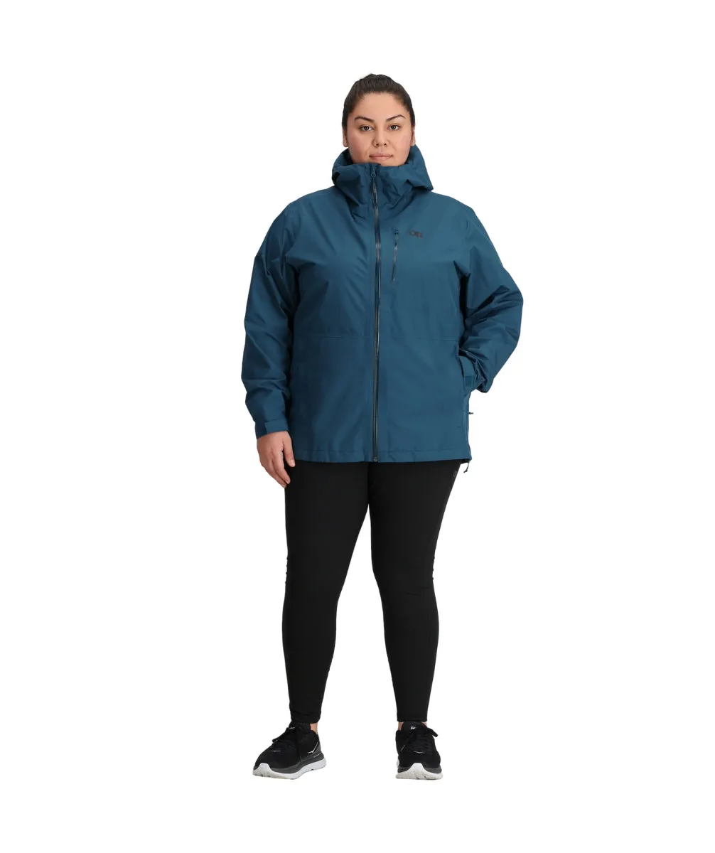 Outdoor Research Women’s Aspire II Goretex Rain Shell Jacket Harbor sizes 2X & 4X