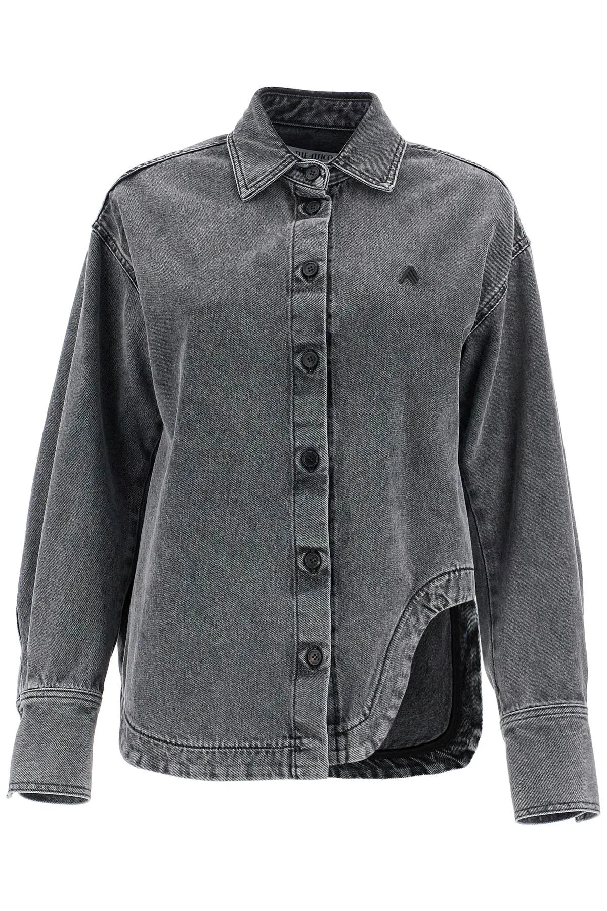 oversized black denim bomber 250WCB00074DDD104AA BLACK