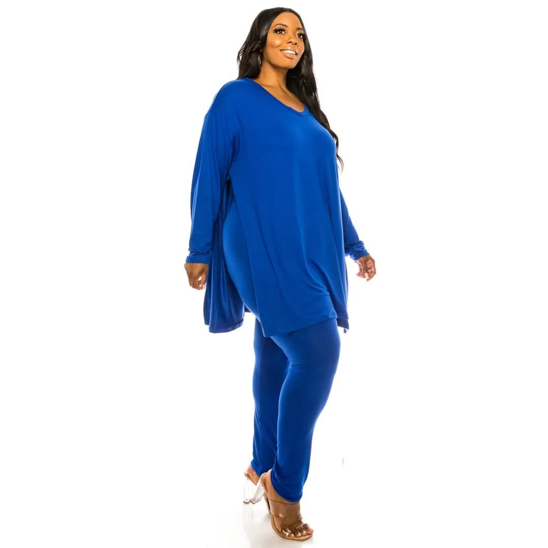 Oversized Full Length Set - Royal Blue