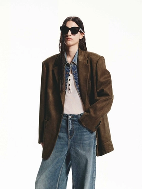 Oversized Suede Blazer Oversized Suede Blazer