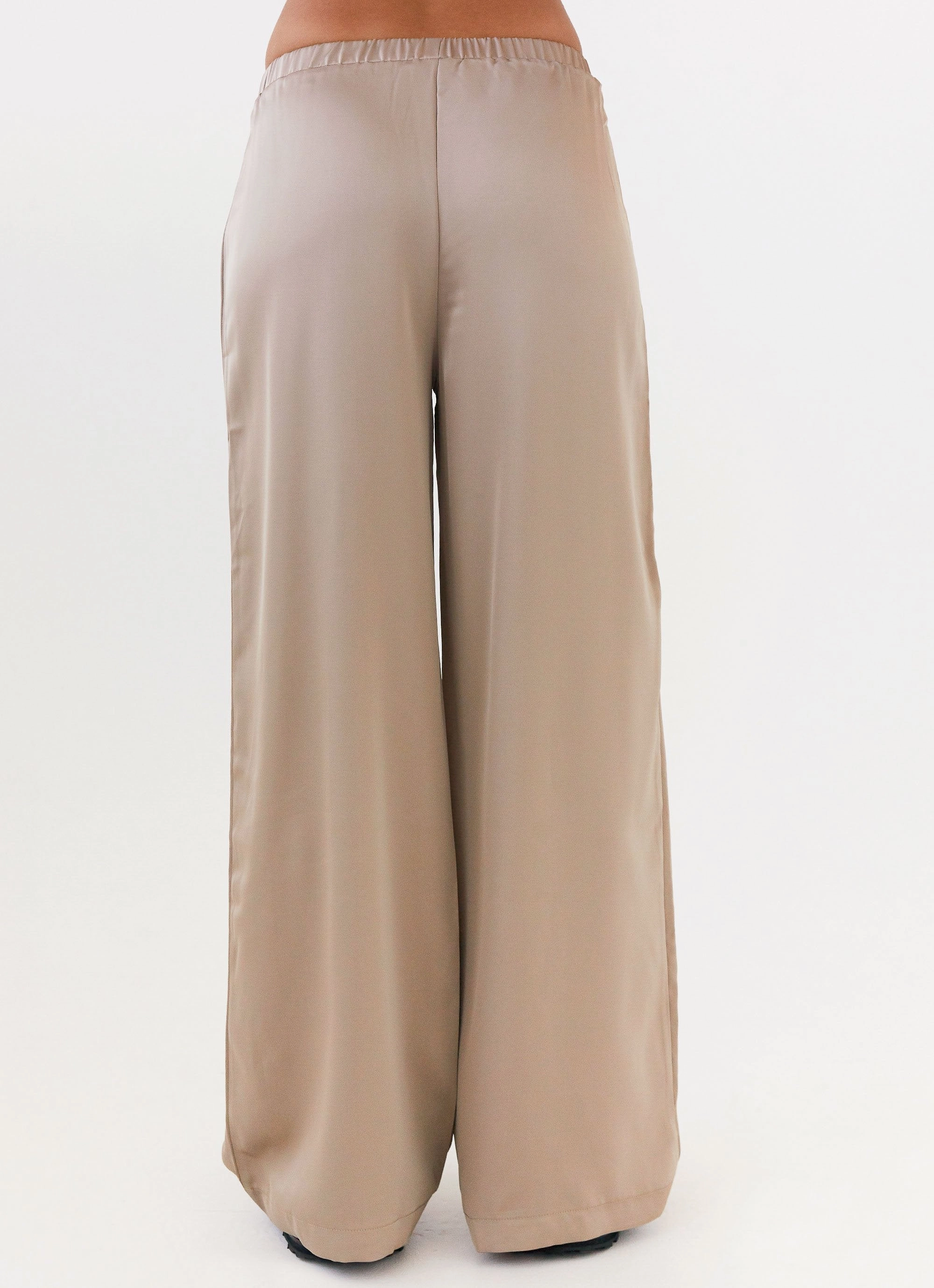 Palm Cove Satin Pants - Mushroom Waterproof Shell