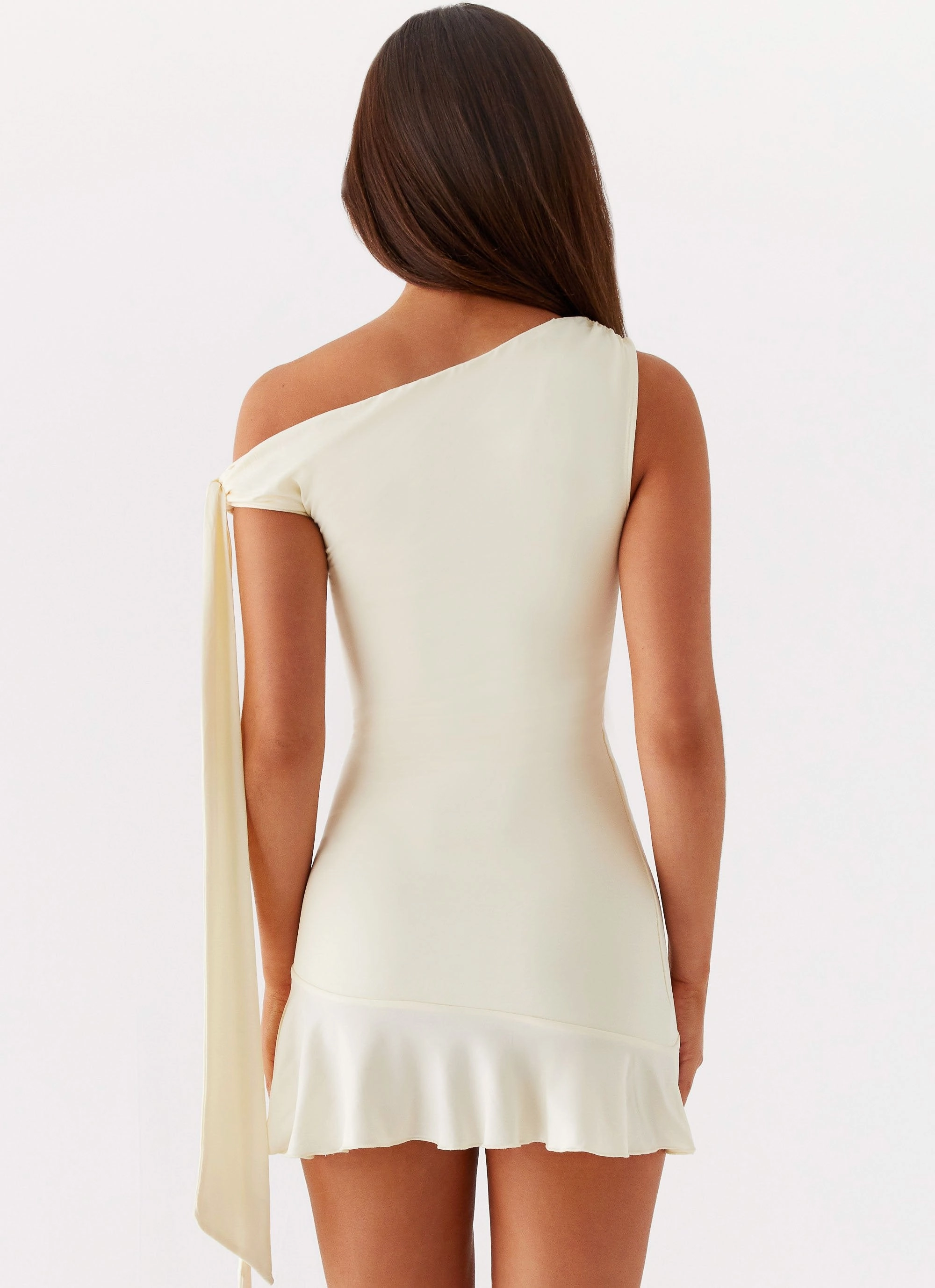 Palm House Mini Dress - Yellow Polished Layer Day To Night