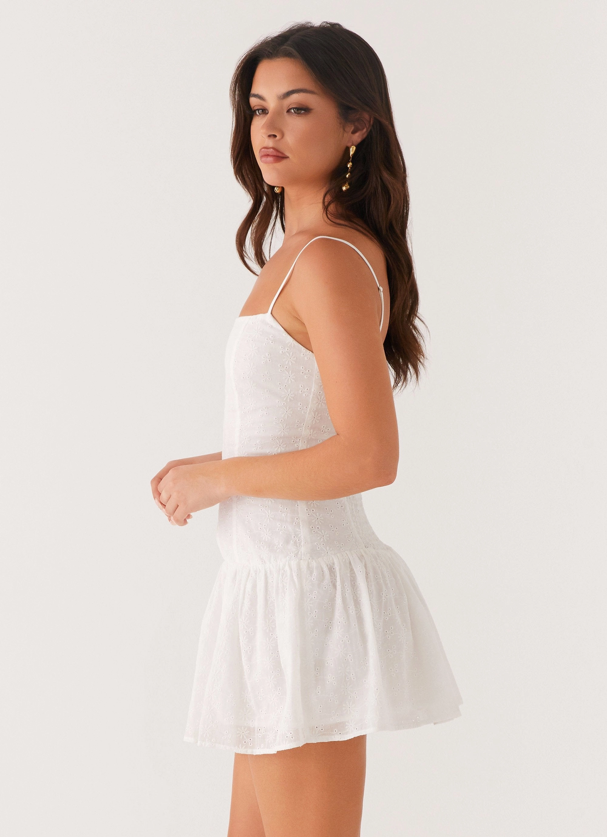 Palm Springs Mini Dress - White Reversible-Style