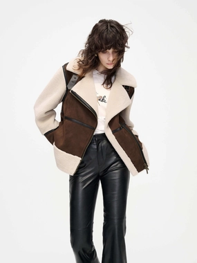 Panelled Contrast Detail Jacket