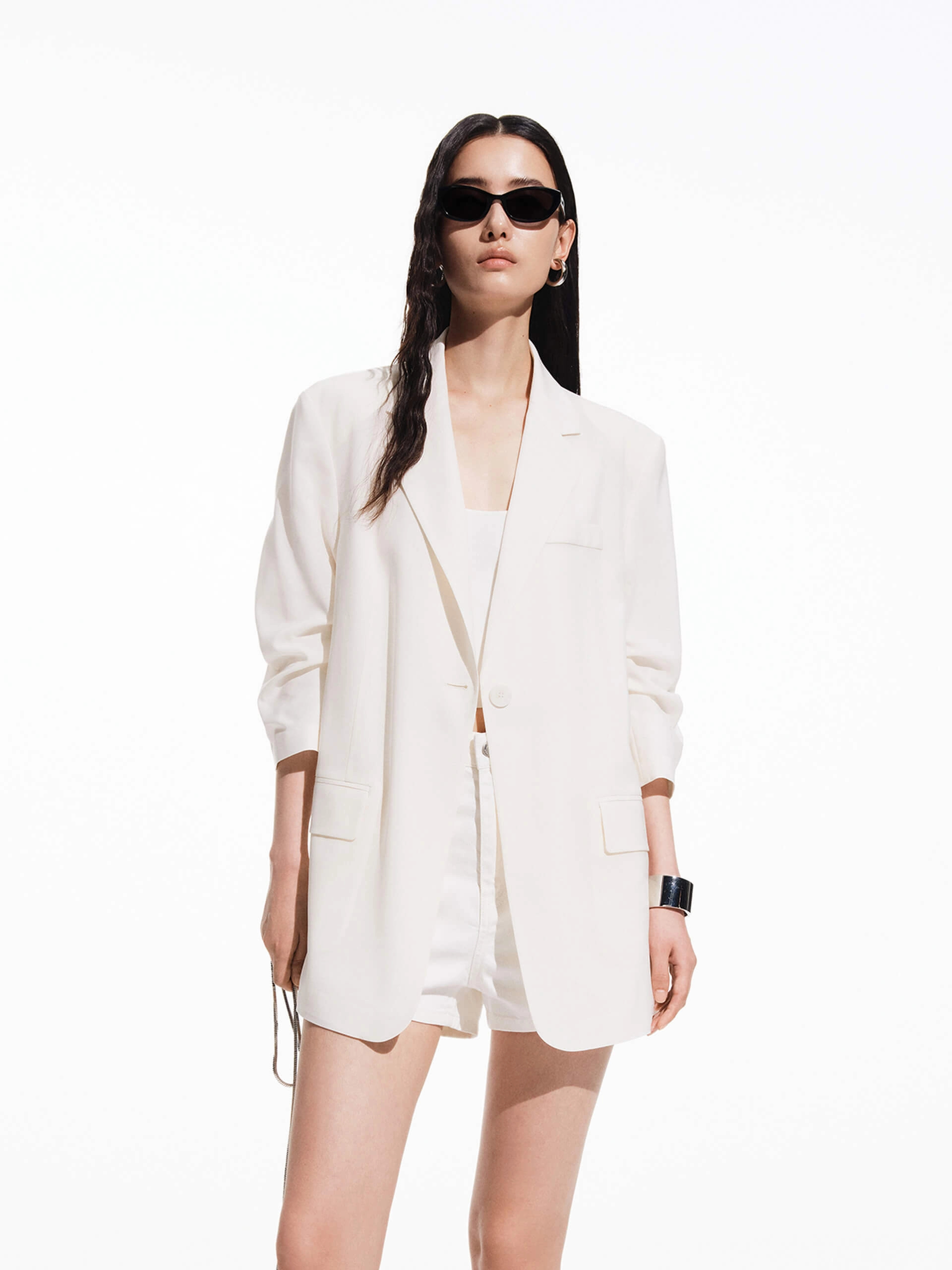 Panelled Detail Tailored Blazer