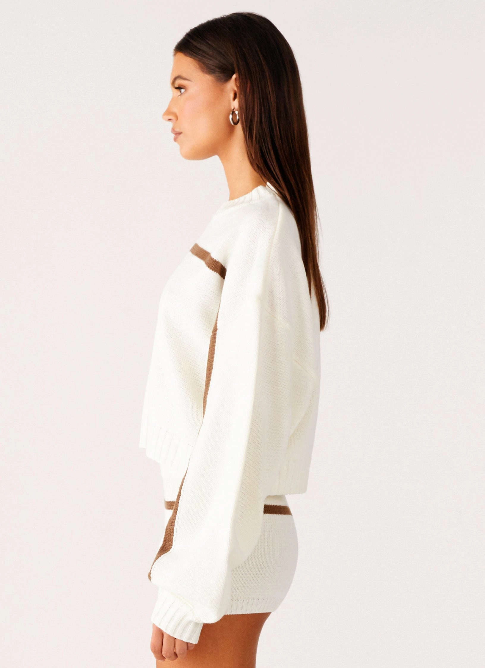 SoftshellMaterial Paolo Knit Sweater - Off White