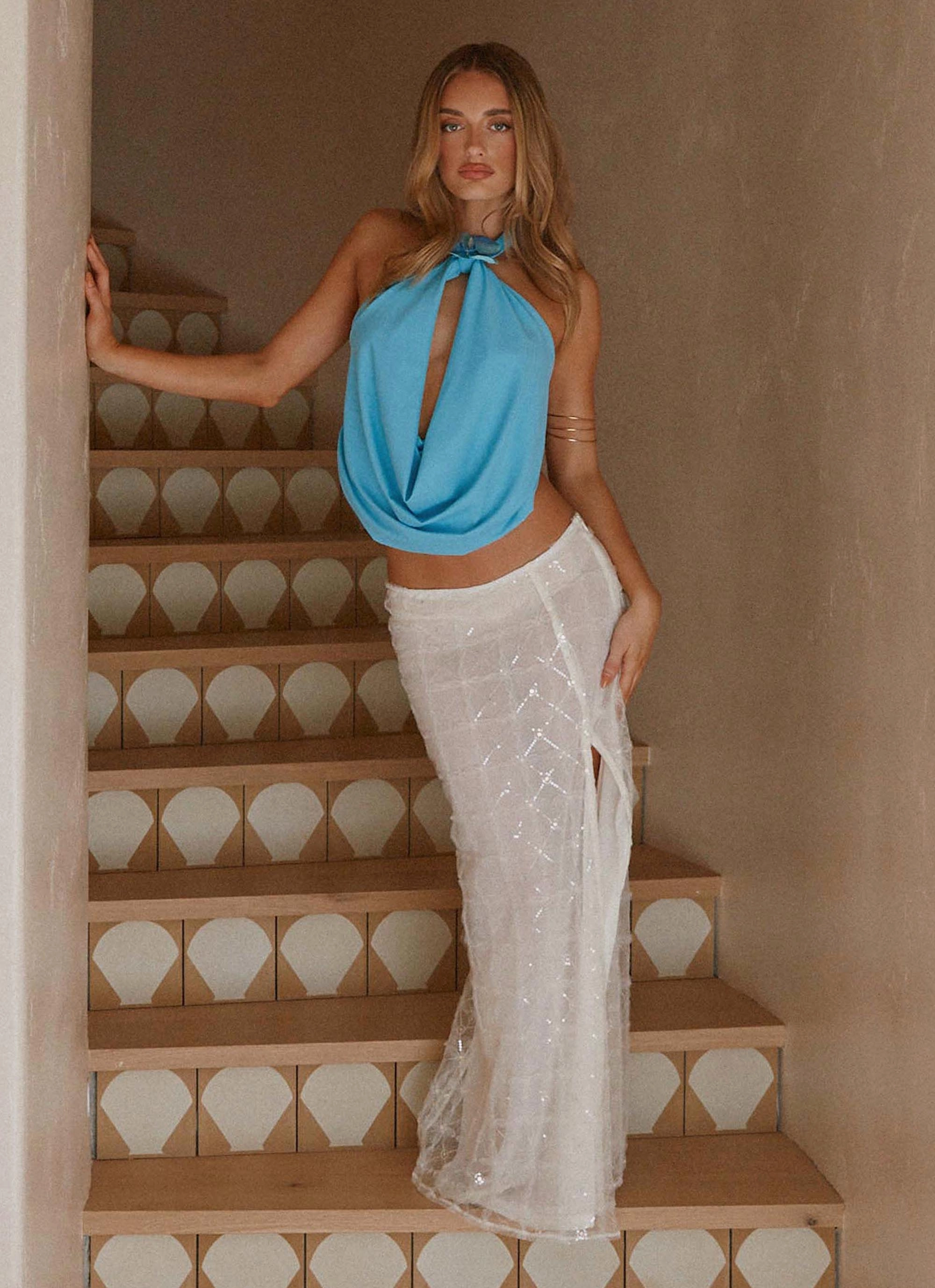 Paradisa Top - Turquoise BondedShoulderTaping Compression Gradient