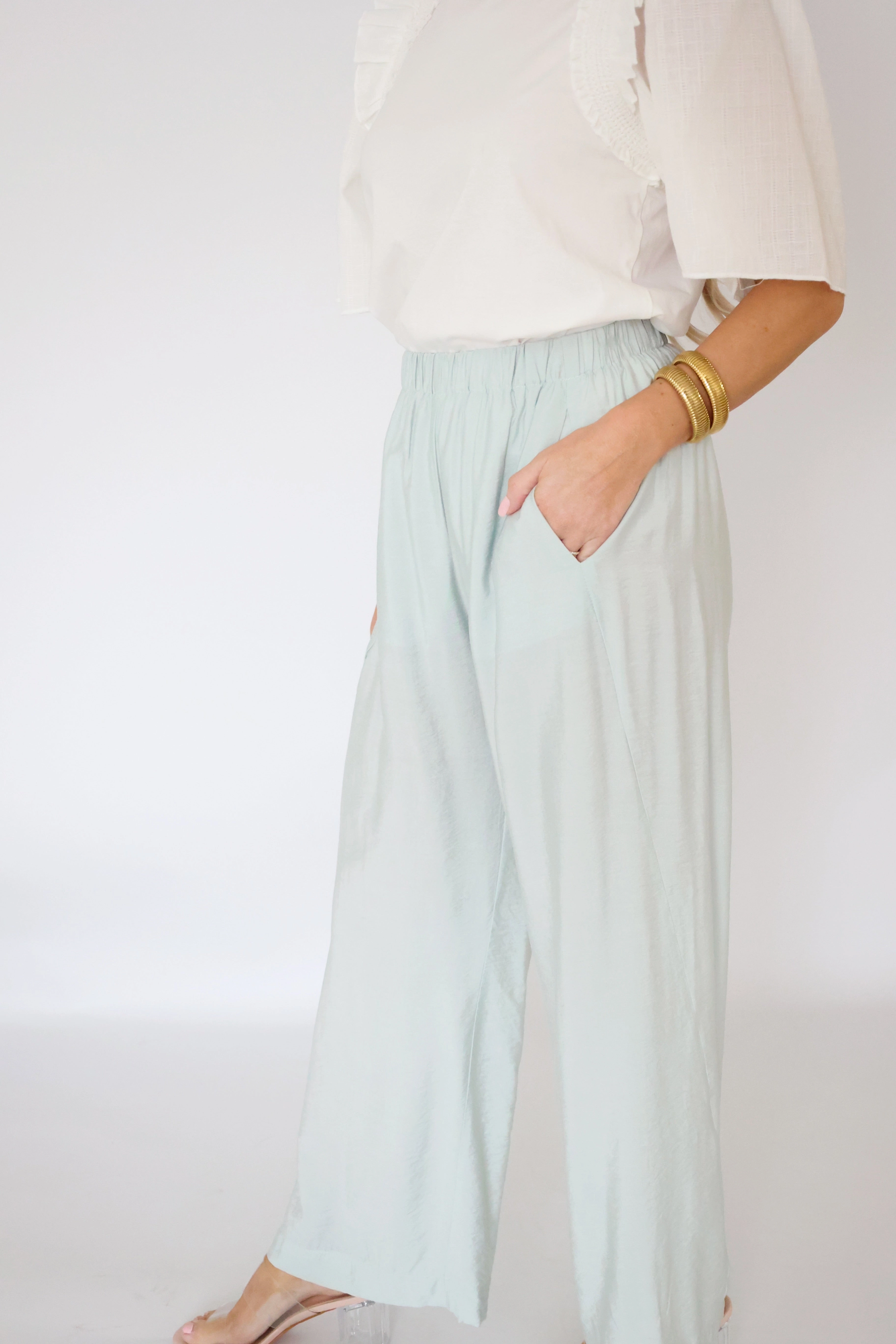 Paris Lounge Pant - Aquamarine (FINAL SALE) Casual dress