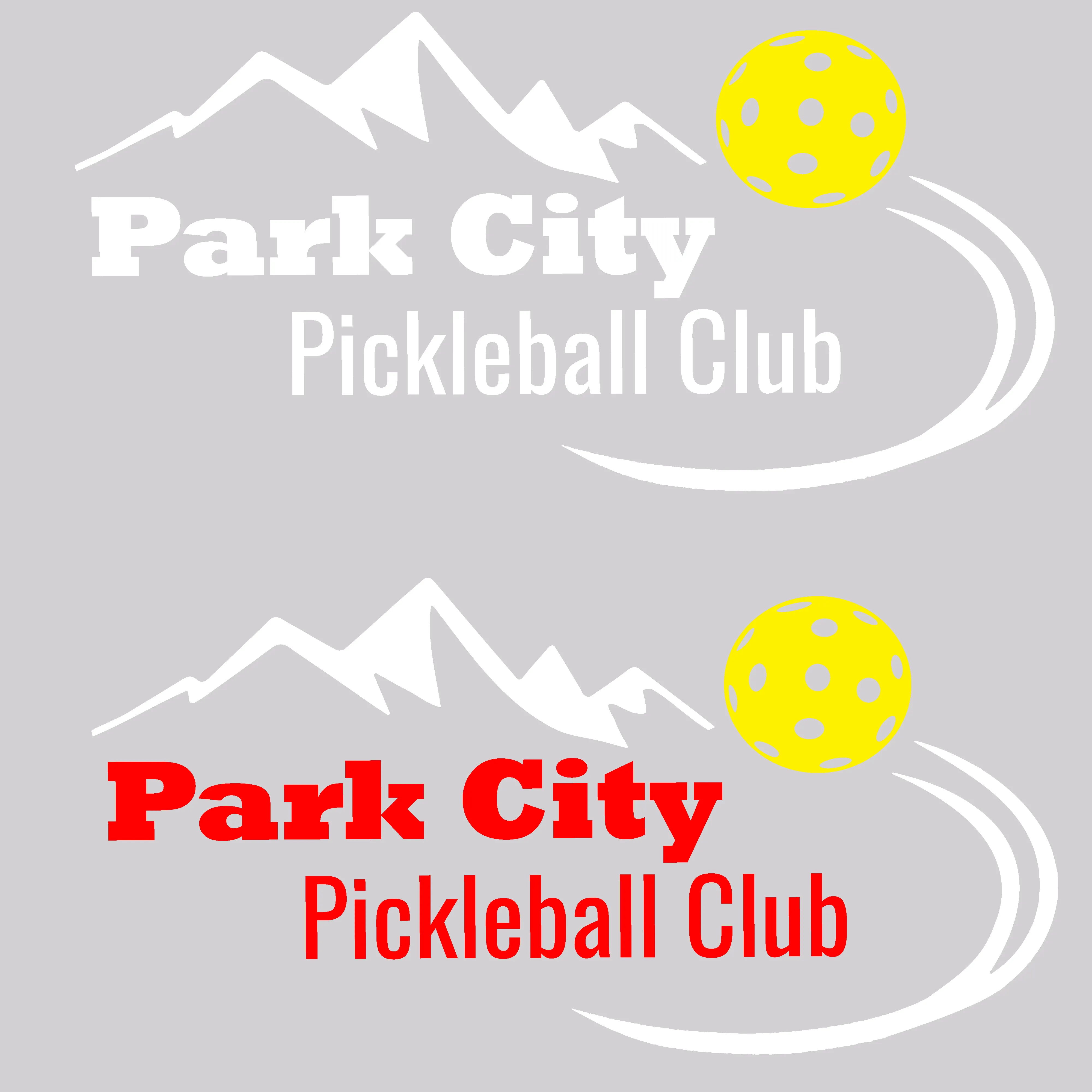 Park City Pickleball Club (White Words) Customizable | Men's Short Sleeve Atheletic Shirt | 100% Polyester