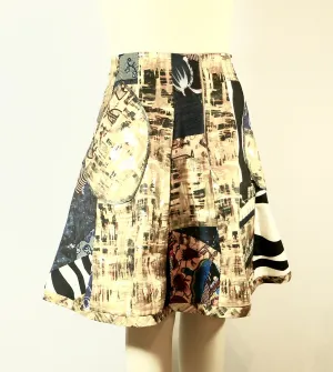 Patchwork African Print Skirt Plus Size