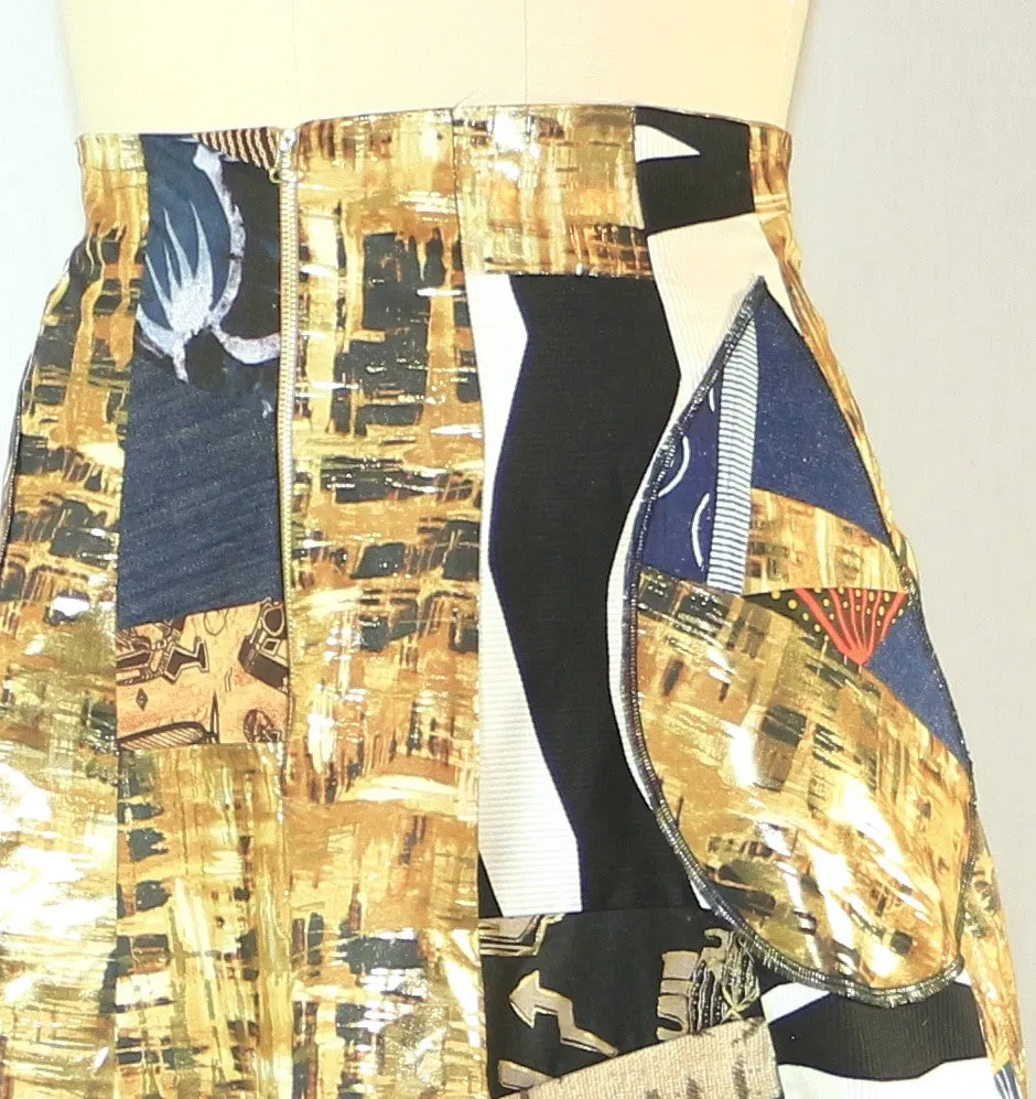 Patchwork African Print Skirt Plus Size