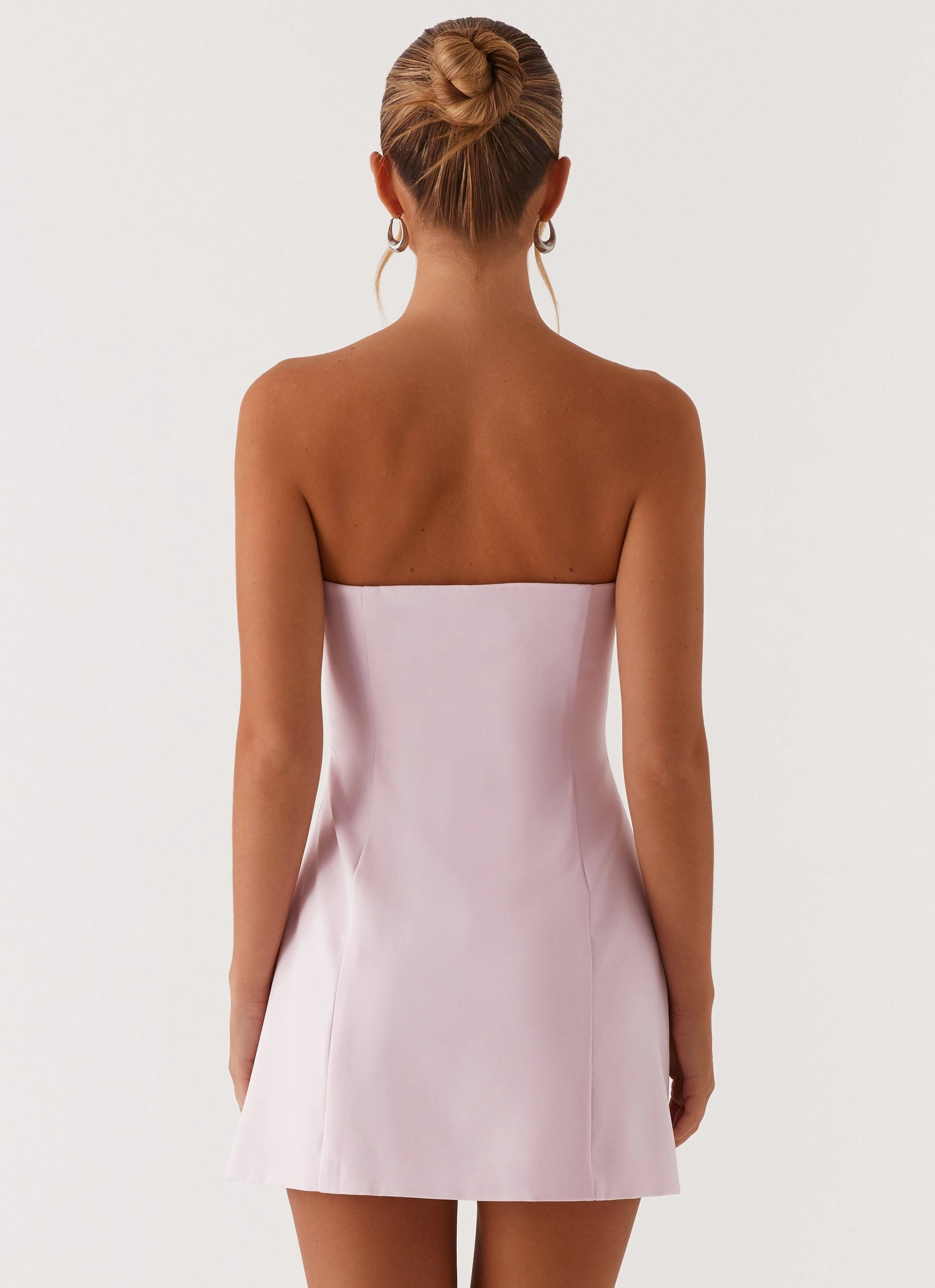 Calm Flow Casual Essential Patsie Strapless Mini Dress - Pink