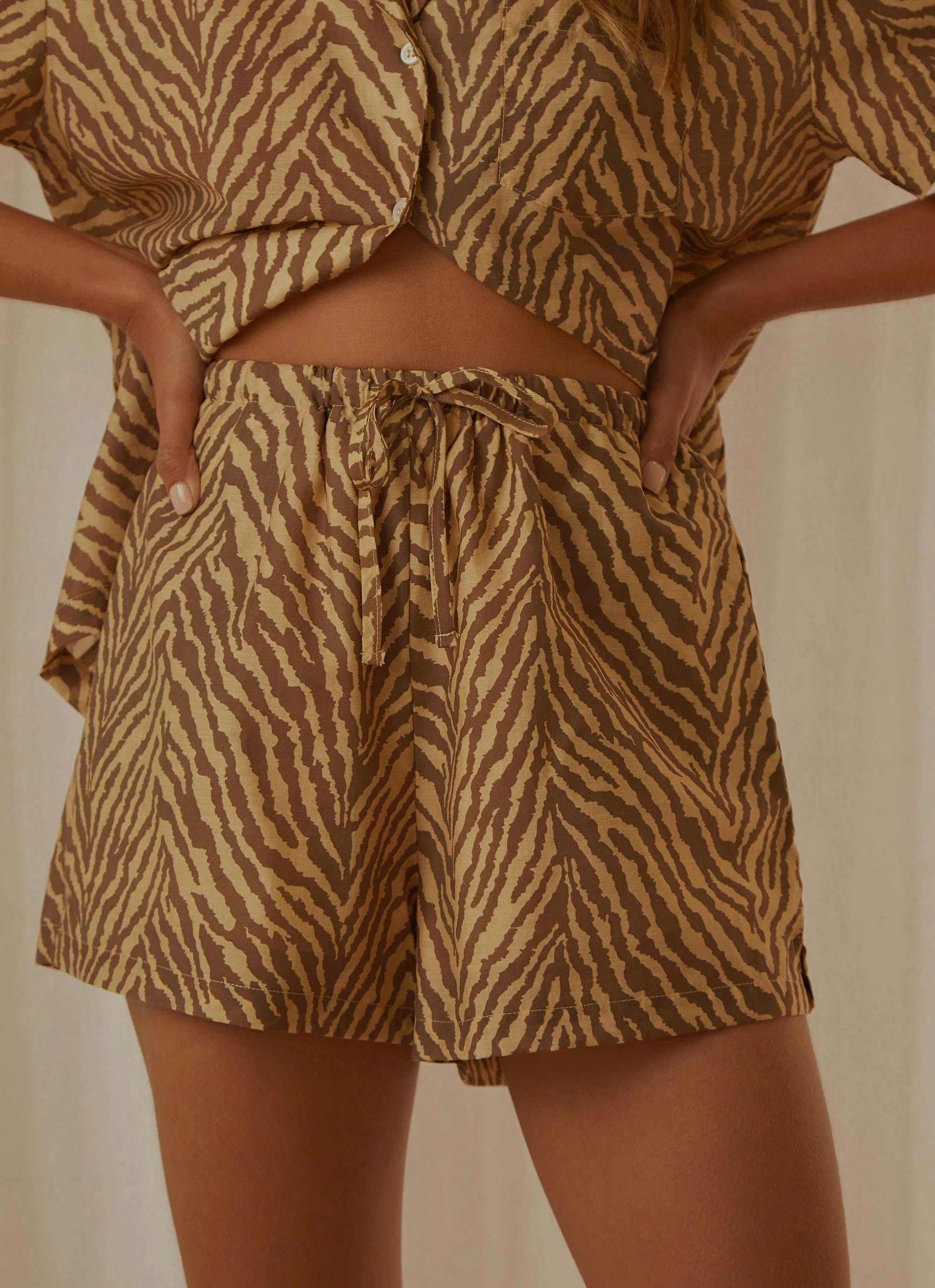 Slim Tailored Payne Short - Zebra