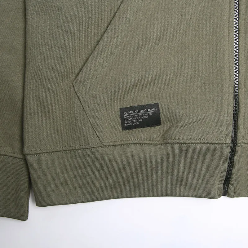 Peaceful Hooligan Hoodie Bail Olive