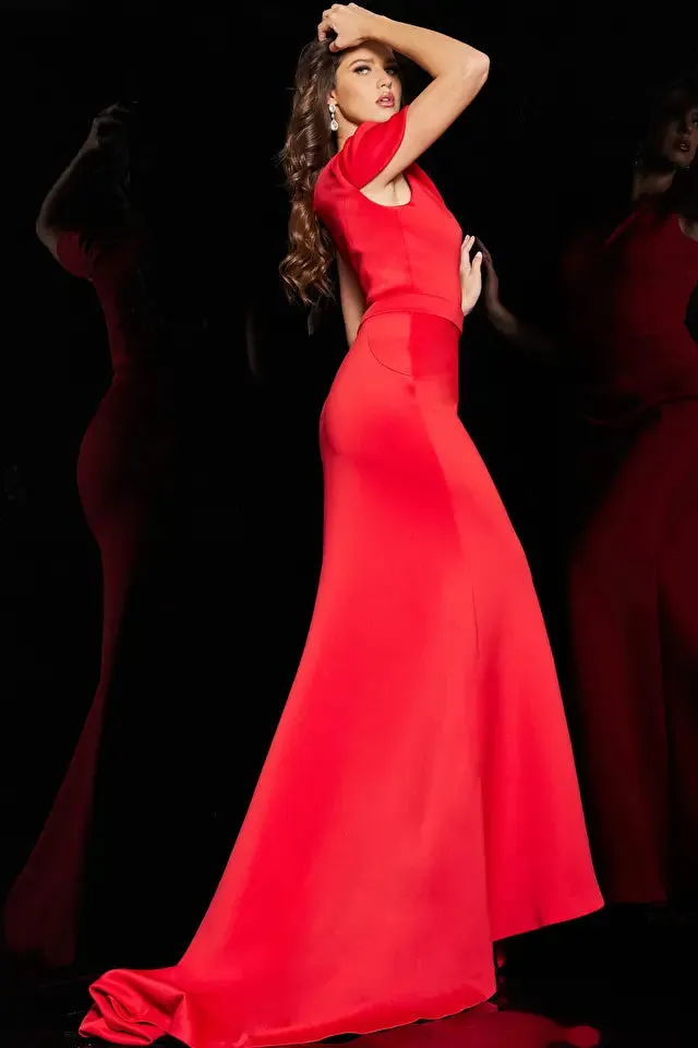 Peda | One Shoulder Ruched Gown | Jovani 06753