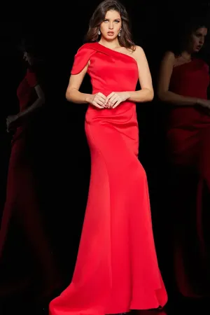 Peda | One Shoulder Ruched Gown | Jovani 06753