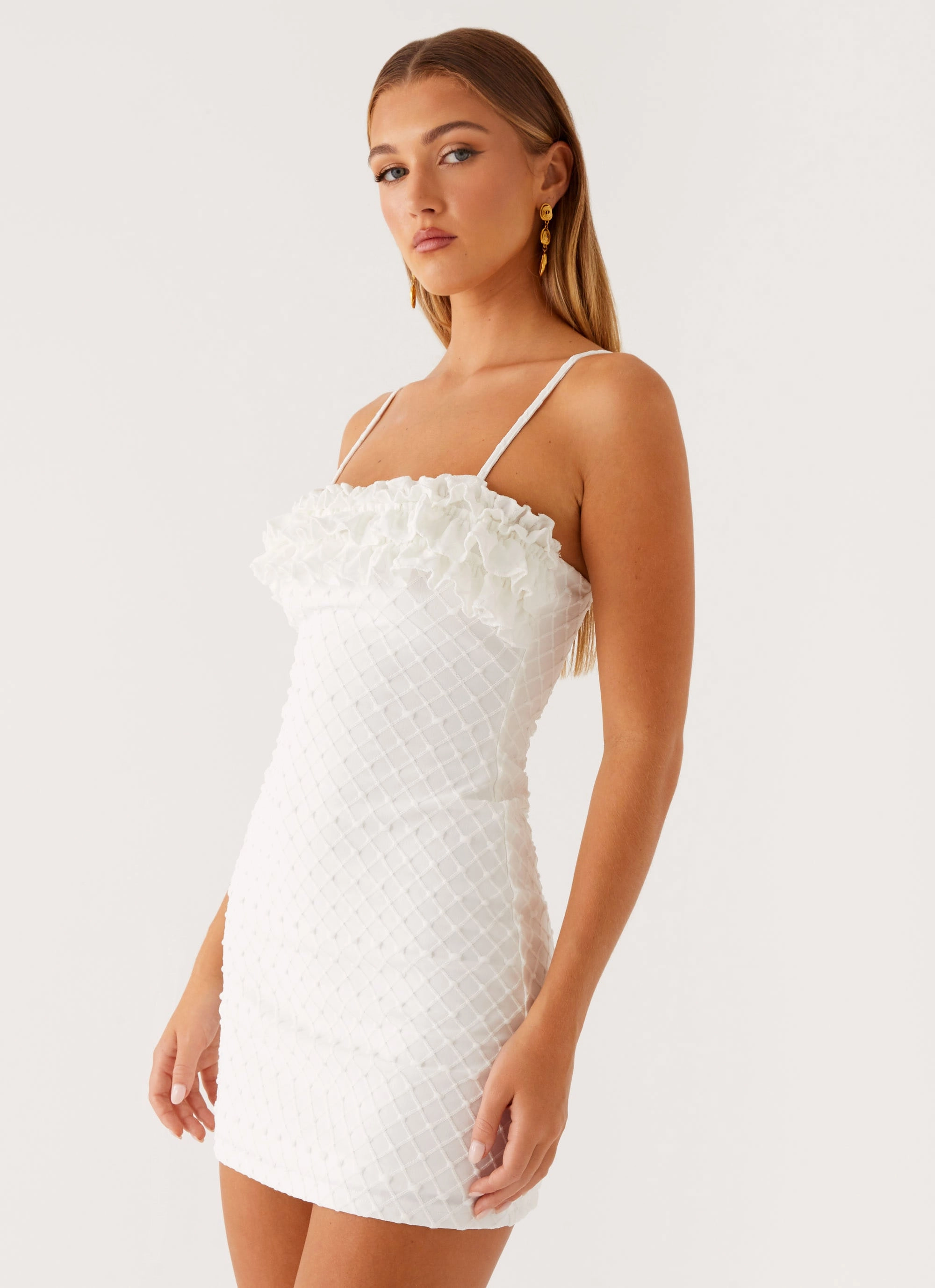 Bowden Mini Dress - Ivory Soft Appeal