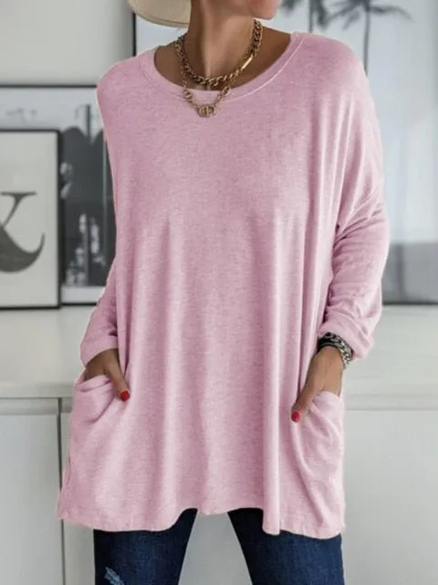 Perfect Pocket Oversized Tunic Plus Size Top