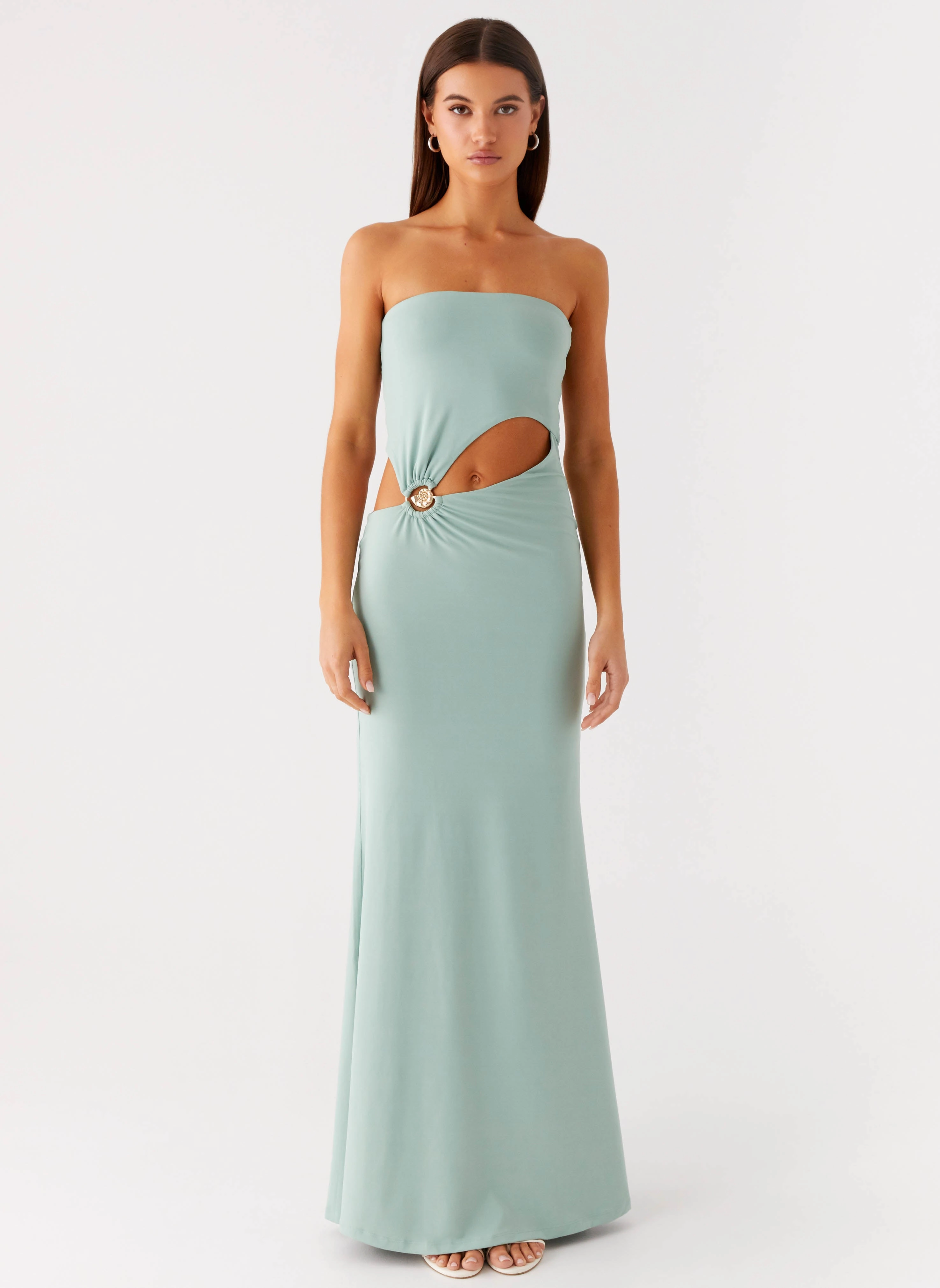 Laurella Maxi Dress - Sage Chic and Flattering