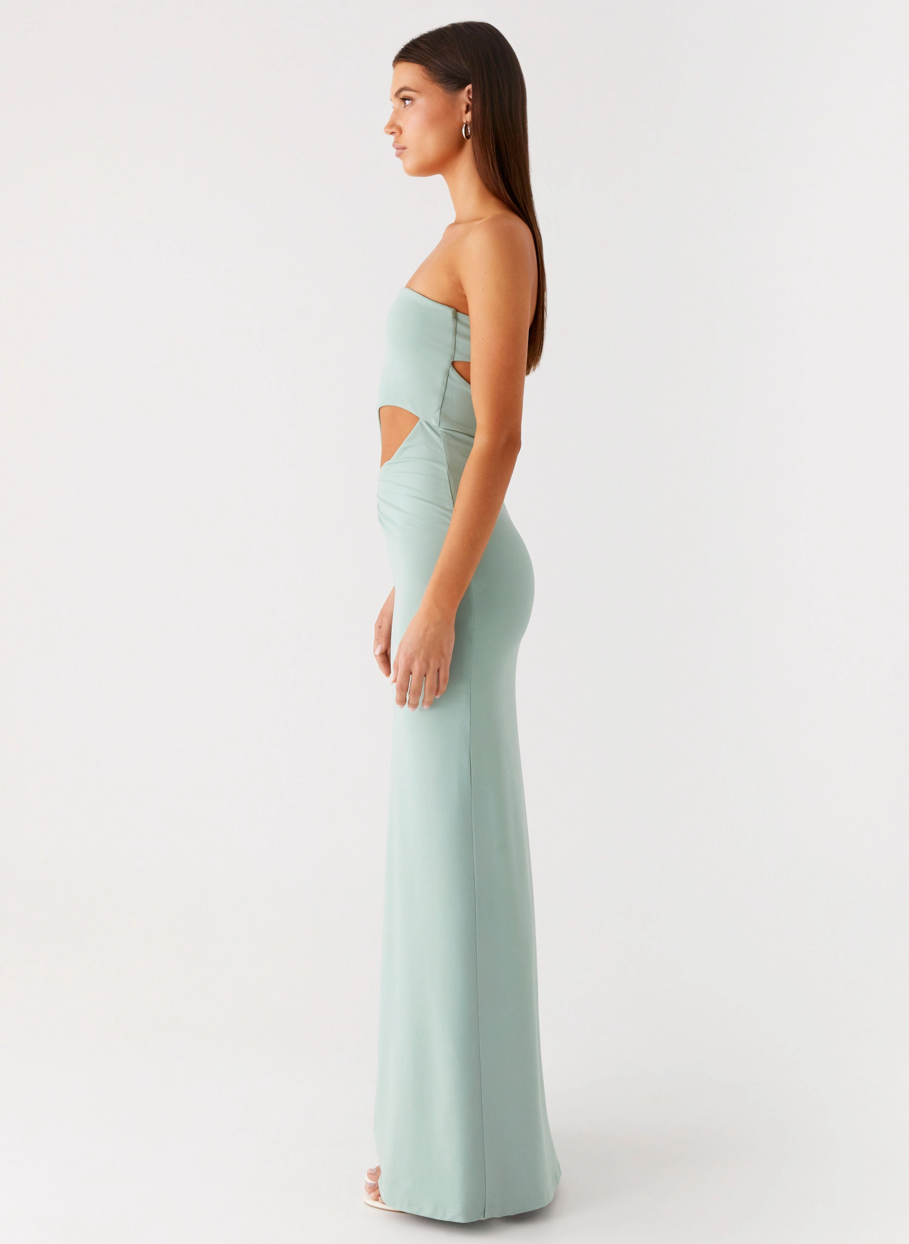 Bell-Sleeve Laurella Maxi Dress - Sage